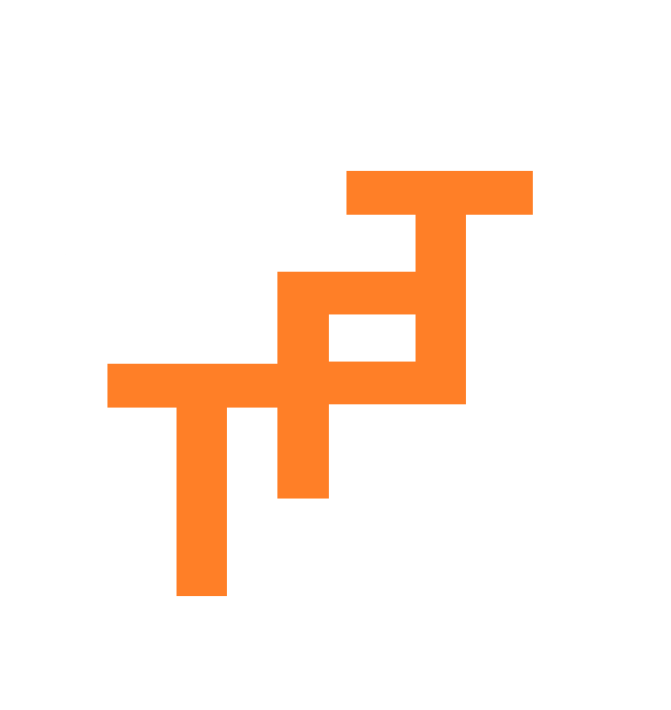 Orange TFT monogram